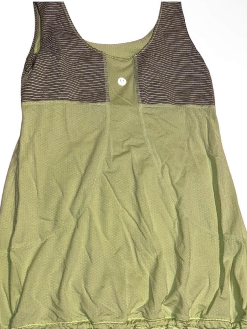 lululemon athletica Back On Track Green Tank Top